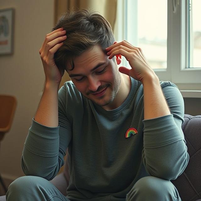 Europäische transgender Frau (Male-to-Female) mit freundlichem Ausdruck, respektvoll dargestellt